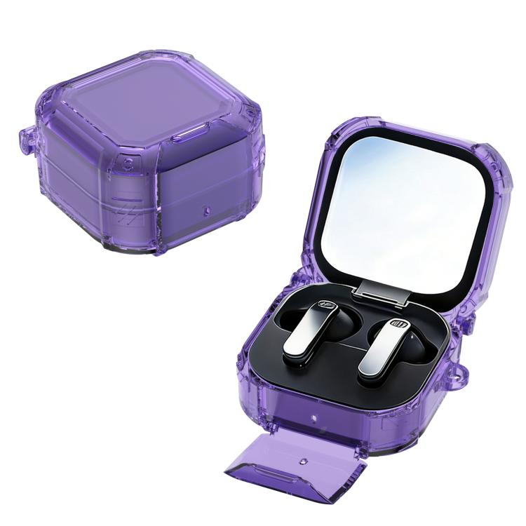 XDcase Crystal Switch Series Earphone Case with Carabiner & Holder, For Samsung Galaxy Buds4 / 4 Pro