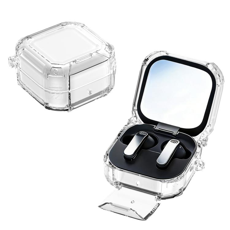 XDcase Crystal Switch Series Earphone Case with Carabiner & Holder, For Samsung Galaxy Buds4 / 4 Pro