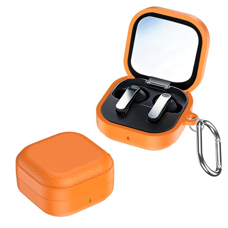 XDcase Lychee Texture TPU Hybrid PC Earphone Case with Hook, For Samsung Galaxy Buds4 / 4 Pro