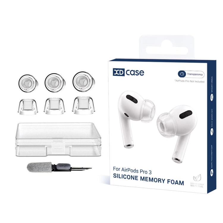 XDcase 3 Pairs Replacement Liquid Silicone Ear Tips, S/M/L Size, For AirPods Pro 3, For AirPods Pro 1 / 2