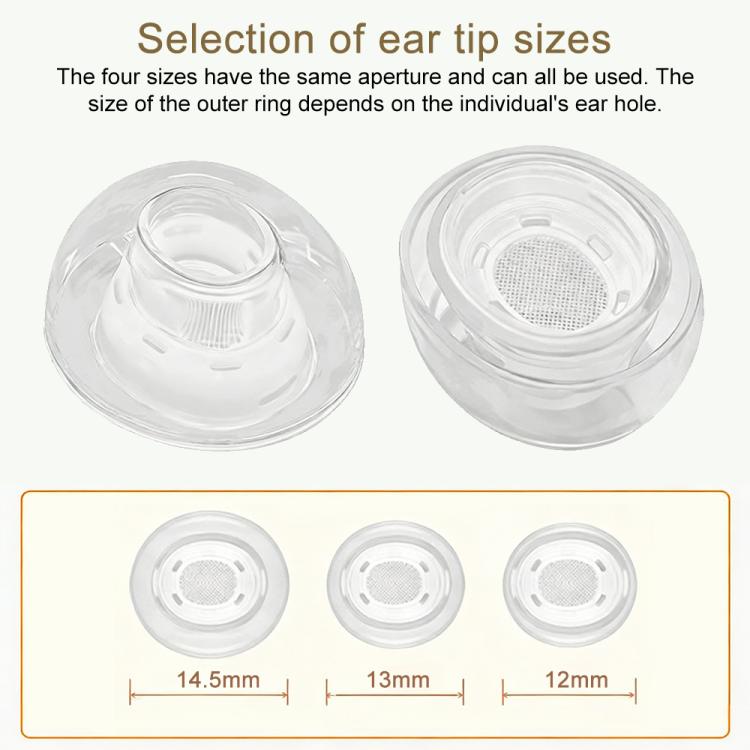 XDcase 3 Pairs Replacement Liquid Silicone Ear Tips, S/M/L Size, For AirPods Pro 1 / 2