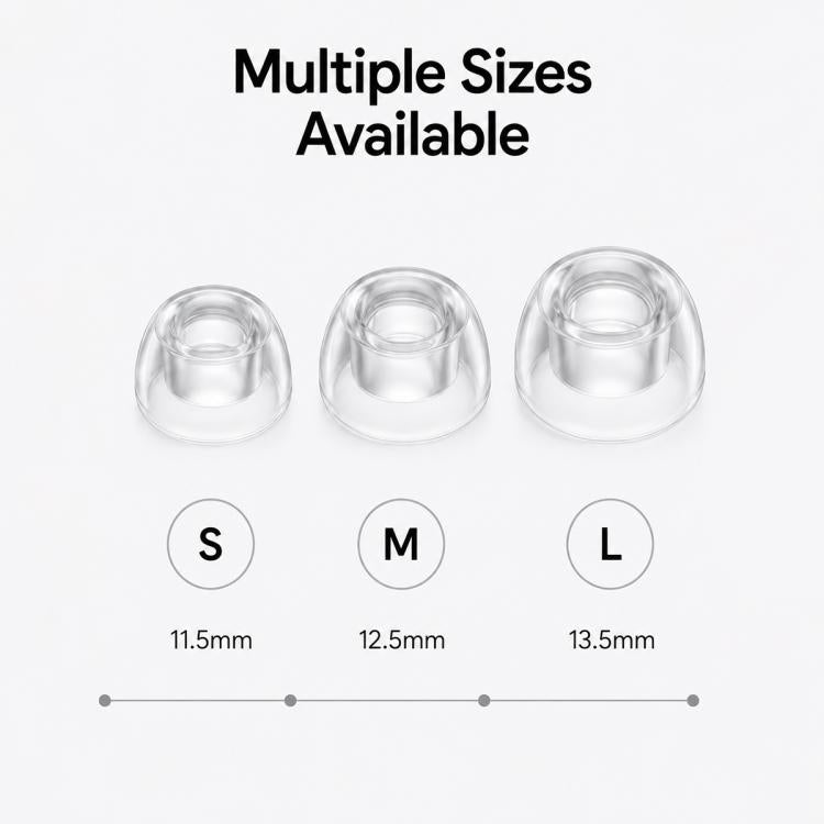 XDcase 3 Pairs Replacement Liquid Silicone Ear Tips, S/M/L Size, For AirPods Pro 3, For AirPods Pro 1 / 2