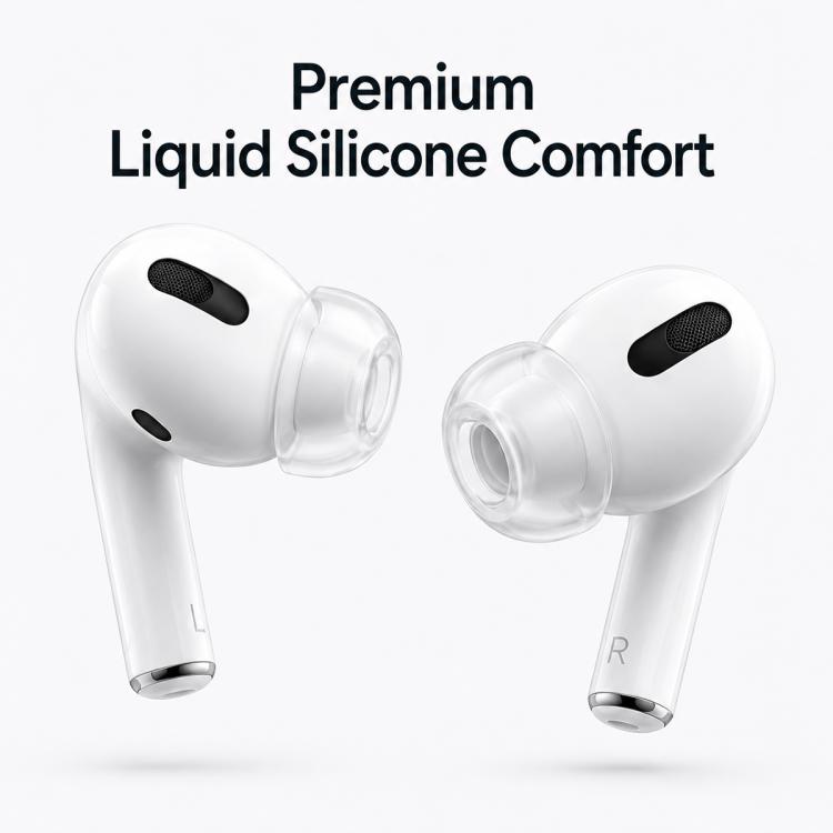 XDcase 4 Pairs Replacement Liquid Silicone Ear Tips, XS/S/M/L Size, For AirPods Pro 3, For AirPods Pro 1 / 2