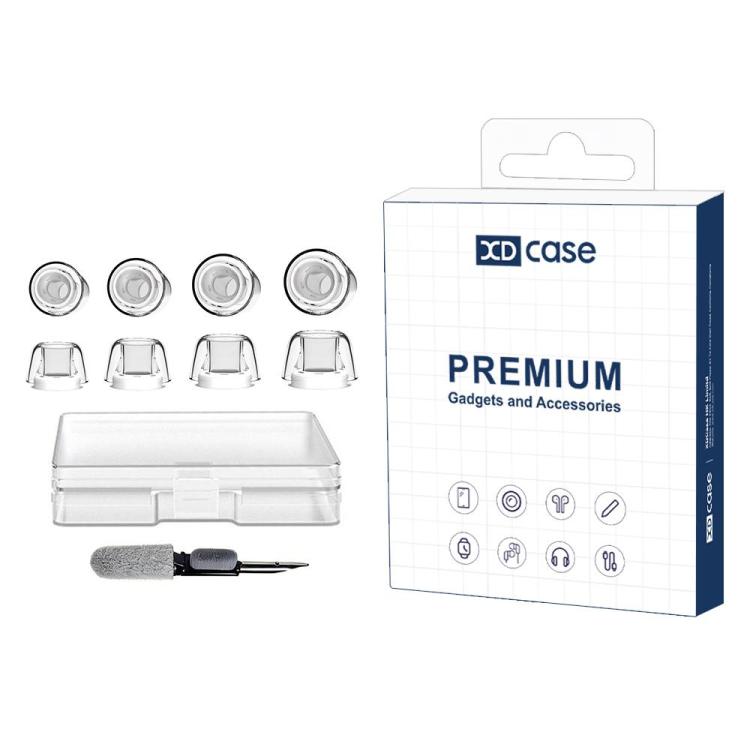 XDcase 4 Pairs Replacement Liquid Silicone Ear Tips, XS/S/M/L Size, For AirPods Pro 3, For AirPods Pro 1 / 2
