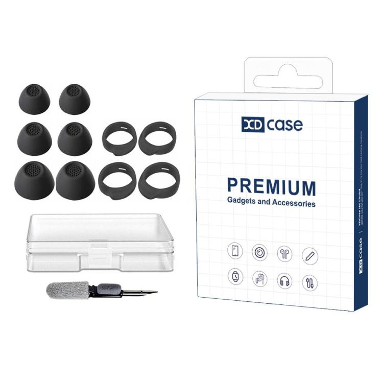 XDcase 3 Pairs Replacement Silicone Ear Tips & Ear Hooks Kit, S/M/L Size, For Samsung Galaxy Buds FE
