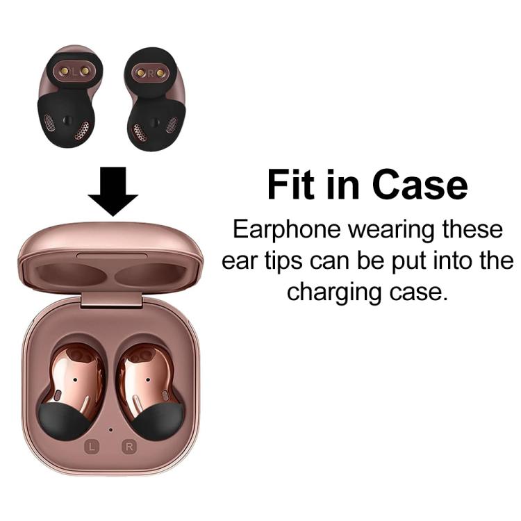 XDcase 4 Pairs Silicone Ear Tips & Ear Hooks Kit, Left & Right S/L Size, 4 Pairs