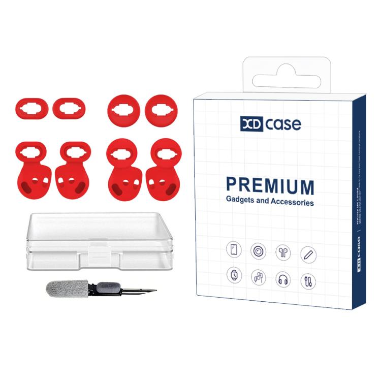 XDcase 4 Pairs Silicone Ear Tips & Ear Hooks Kit, Left & Right S/L Size, For Samsung Galaxy Buds Live