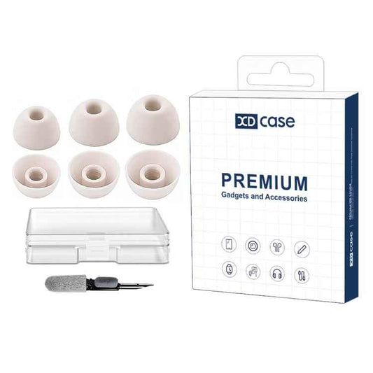 XDcase 3 Pairs Replacement Silicone Ear Tips Kit, S/M/L Size, For Beats Studio Buds+