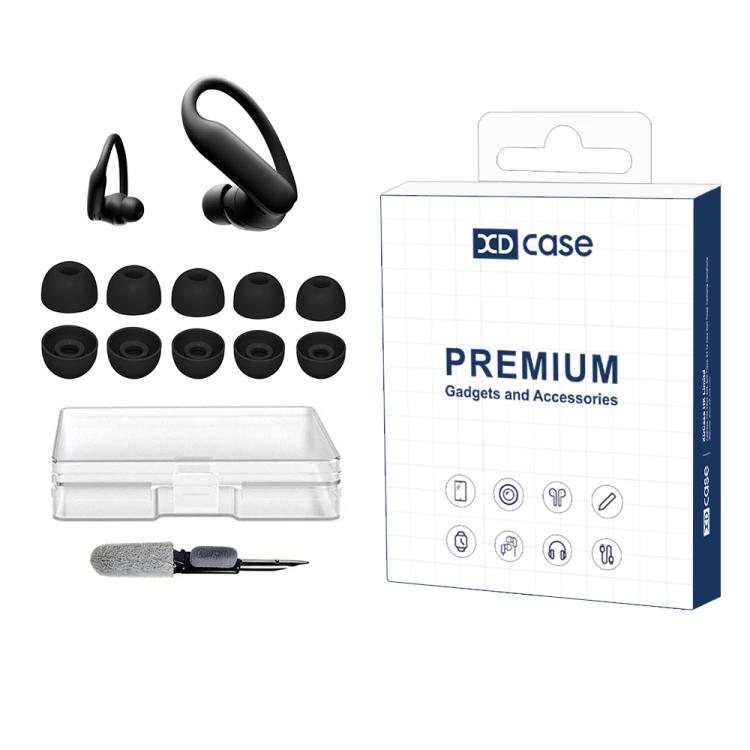 XDcase 5 Pairs Silicone Ear Tips Kit, XS/S/M/L/XL Size, For Beats Powerbeats Pro 2 / Fit / Studio Buds