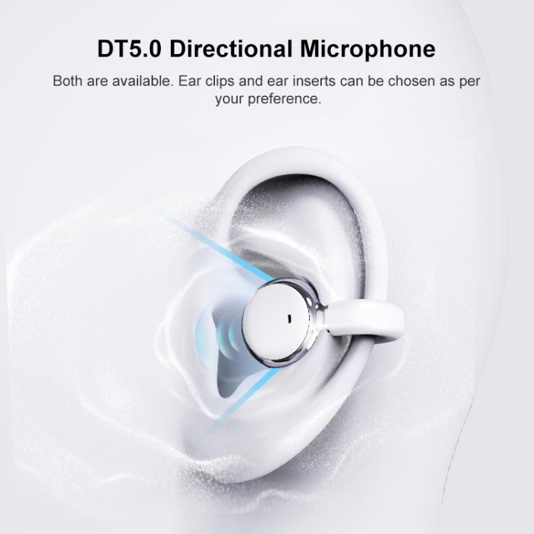 J-Q10 2 in 1 Clip-On and In-Ear Dual Earbuds ENC Noise Reduction True Wireless Bluetooth Earphones