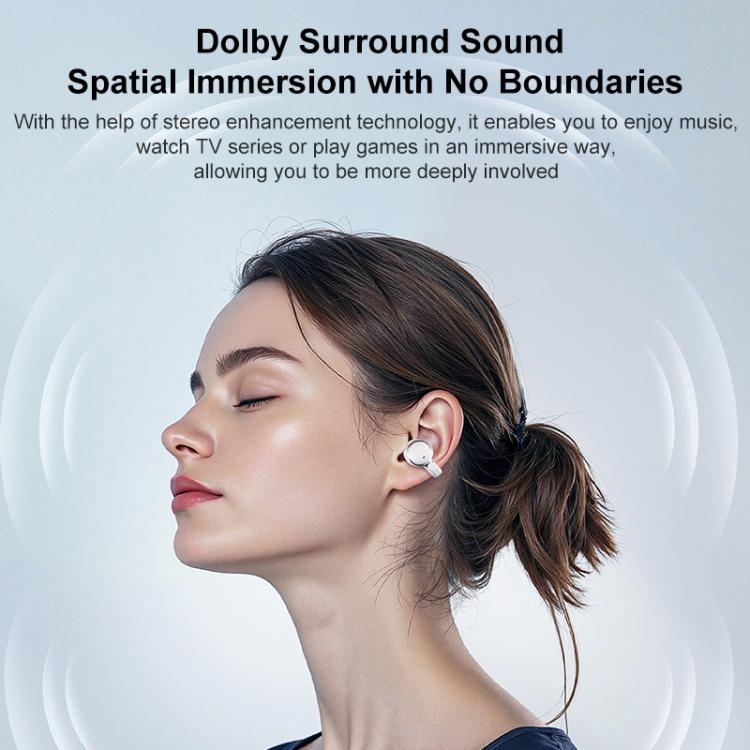 J-Q10 2 in 1 Clip-On and In-Ear Dual Earbuds ENC Noise Reduction True Wireless Bluetooth Earphones