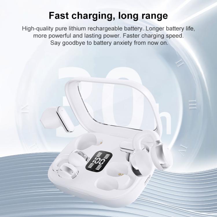 J-Q10 2 in 1 Clip-On and In-Ear Dual Earbuds ENC Noise Reduction True Wireless Bluetooth Earphones
