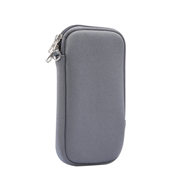 Universal Elasticity Zipper Protective Case Storage Bag with Lanyard For iPhone 12 mini / 4.7-5.4 inch Smart Phones, For iPhone 12 mini