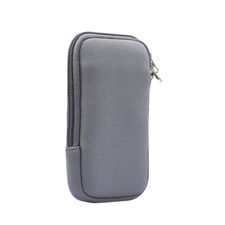 Universal Elasticity Zipper Protective Case Storage Bag with Lanyard For iPhone 12 mini / 4.7-5.4 inch Smart Phones, For iPhone 12 mini