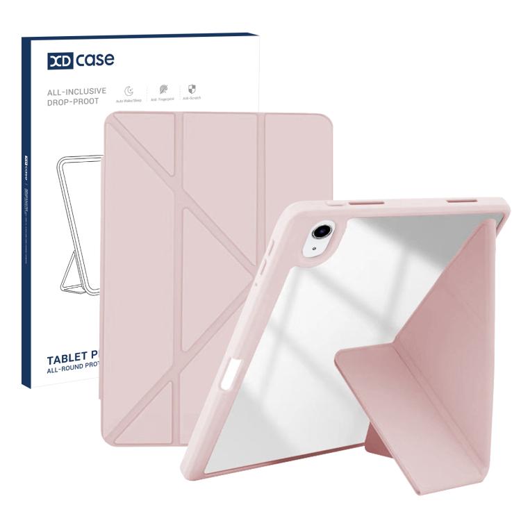 XDcase Rice Grain Texture Y-fold Holder Smart Tablet Leather Case with Pen Slot, For iPad Air 11 inch 2026 / 2025 / 2024, For iPad 2025 / 2022, For iPad Pro 11 inch 2022 / 2021 / 2020