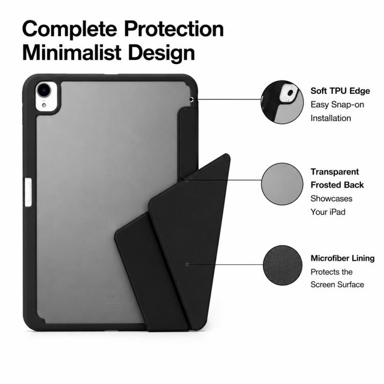 XDcase Rice Grain Texture Y-fold Holder Smart Tablet Leather Case with Pen Slot, For iPad Air 11 inch 2026 / 2025 / 2024, For iPad 2025 / 2022, For iPad Pro 11 inch 2022 / 2021 / 2020