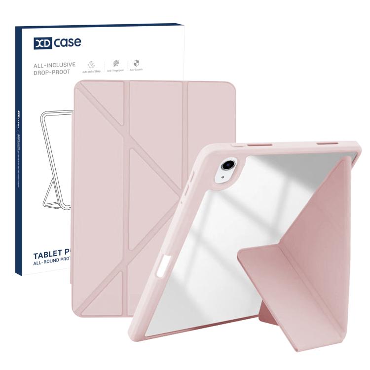 XDcase Rice Grain Texture Y-fold Holder Smart Tablet Leather Case with Pen Slot, For iPad Air 11 inch 2026 / 2025 / 2024, For iPad 2025 / 2022, For iPad Pro 11 inch 2022 / 2021 / 2020