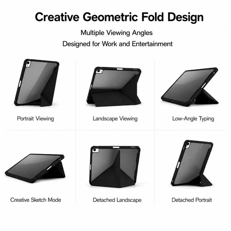 XDcase Rice Grain Texture Y-fold Holder Smart Tablet Leather Case with Pen Slot, For iPad Air 13 inch 2026 / 2025 / 2024, For iPad mini 2024 / 2021