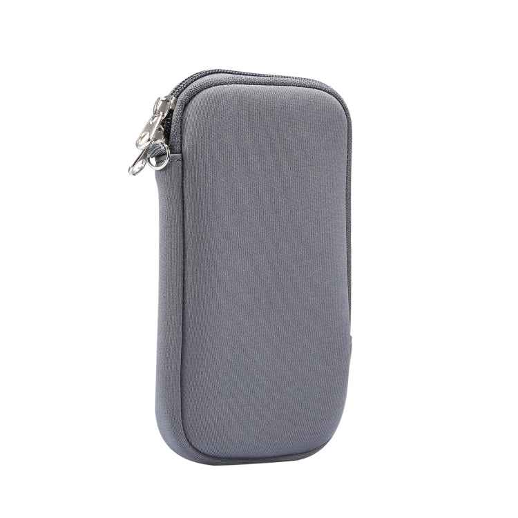 Universal Elasticity Zipper Protective Case Storage Bag with Lanyard For iPhone 12 Pro Max / 6.7-6.9 inch Smart Phones, For iPhone 12 Pro Max