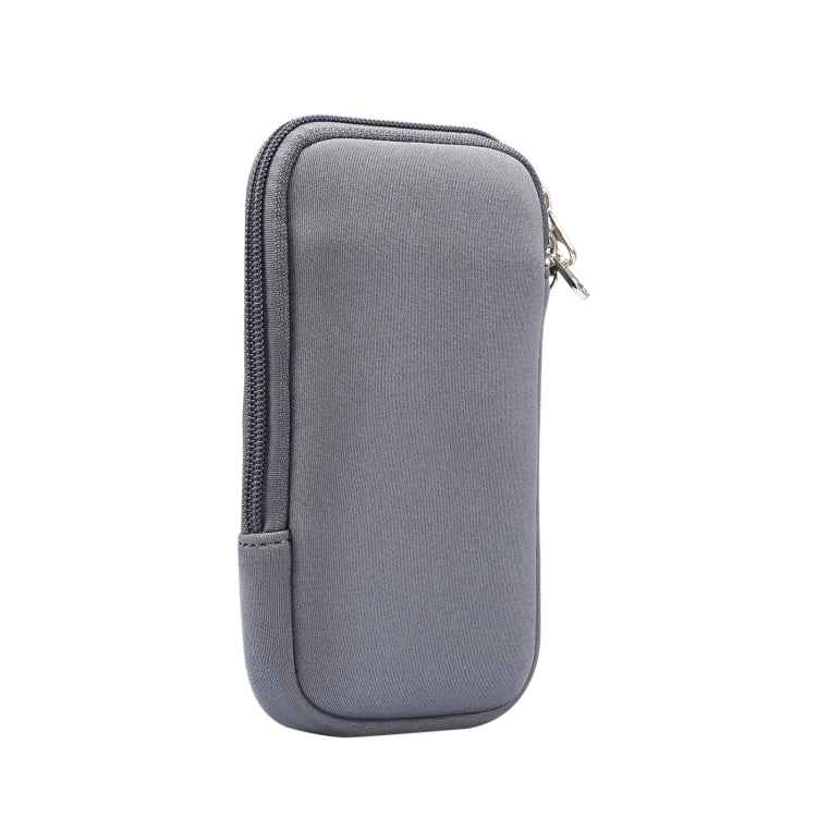 Universal Elasticity Zipper Protective Case Storage Bag with Lanyard For iPhone 12 Pro Max / 6.7-6.9 inch Smart Phones, For iPhone 12 Pro Max