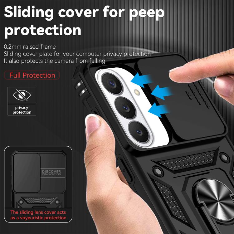 XDcase Sliding Camshield Ring Holder Magnetic Phone Case, For Samsung Galaxy S26+ 5G, For Samsung Galaxy S26 Ultra 5G, For Samsung Galaxy S26 5G