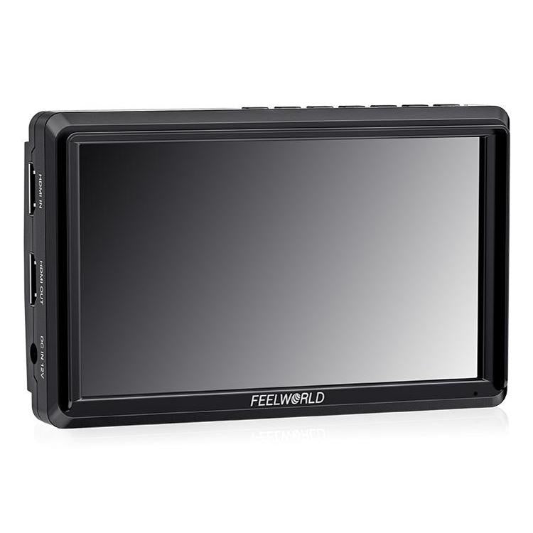 FEELWORLD S55E 5.5 Inch DSLR Camera Field Video Monitor FHD IPS Support 4K HDMI Input Output Tilt Arm Power Output
