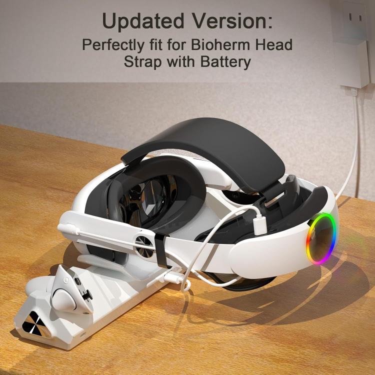 WG39 VR Headset & Controller Magnetic Charging Dock, US Plug, For Meta Quest 3 / 3S