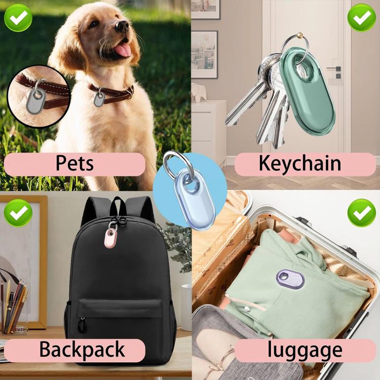 XDcase 4pcs Full-Coverage Waterproof TPU Protective Case with Keychain, 4PCS (Transparent Black Pink Blue), 4PCS (Transparent Black Purple Green)
