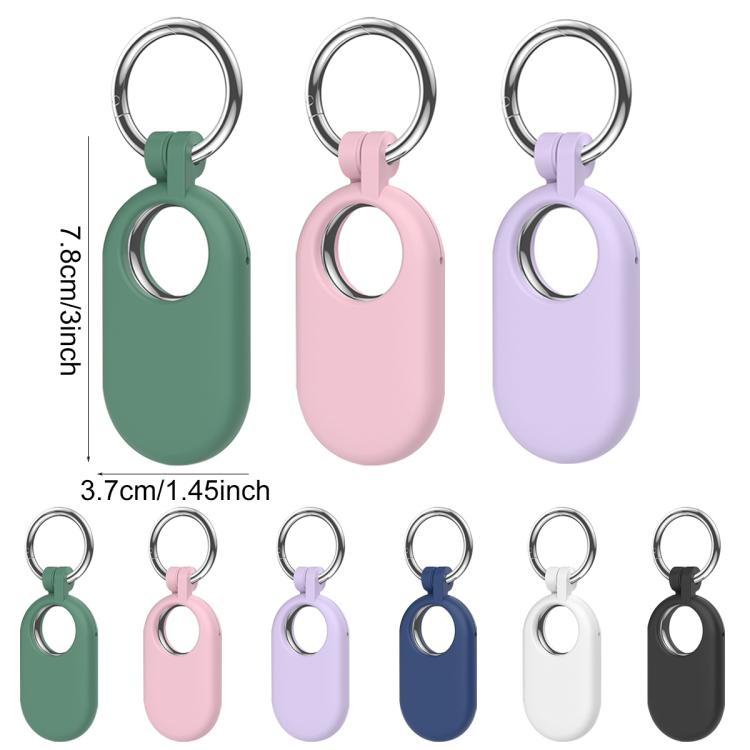 XDcase Full-Coverage Silicone Protective Case with Keychain, 1PC (Black), 1PC (Pink), 1PC (White), 1PC (Green), 1PC (Blue), 1PC (Purple), 1PC (Fluorescence)