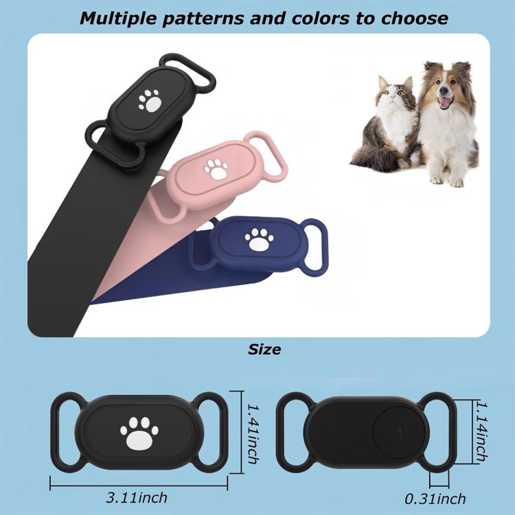 XDcase Pet Cat Paw Waterproof Silicone Protective Case, 1PC (Pink), 1PC (Black), 1PC (Blue)