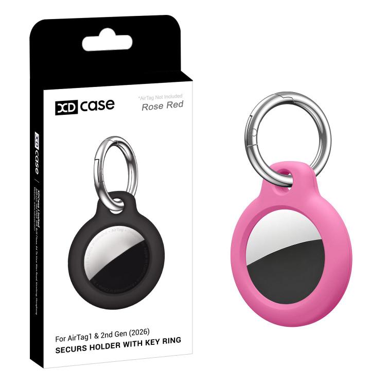 XDcase Solid Color Hard PC Protective Case with Key Ring, 1PC (Black), 1PC (White), 1PC (Rose Red), 1PC (Blue), 1PC (Pink), 1PC (Army Green)