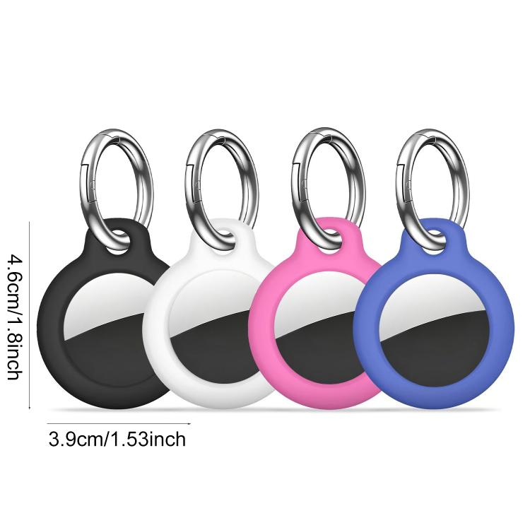XDcase 4pcs Solid Color Hard PC Protective Case with Key Ring, 4PCS (Black White Blue Green), 4PCS (Green Orange Red Pink)