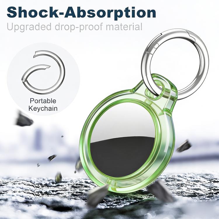 XDcase 4pcs Translucent Hard PC Protective Case with Key Ring, 4PCS (Transparent Black Green Blue), 4PCS (Transparent Blue Green Red Pink)