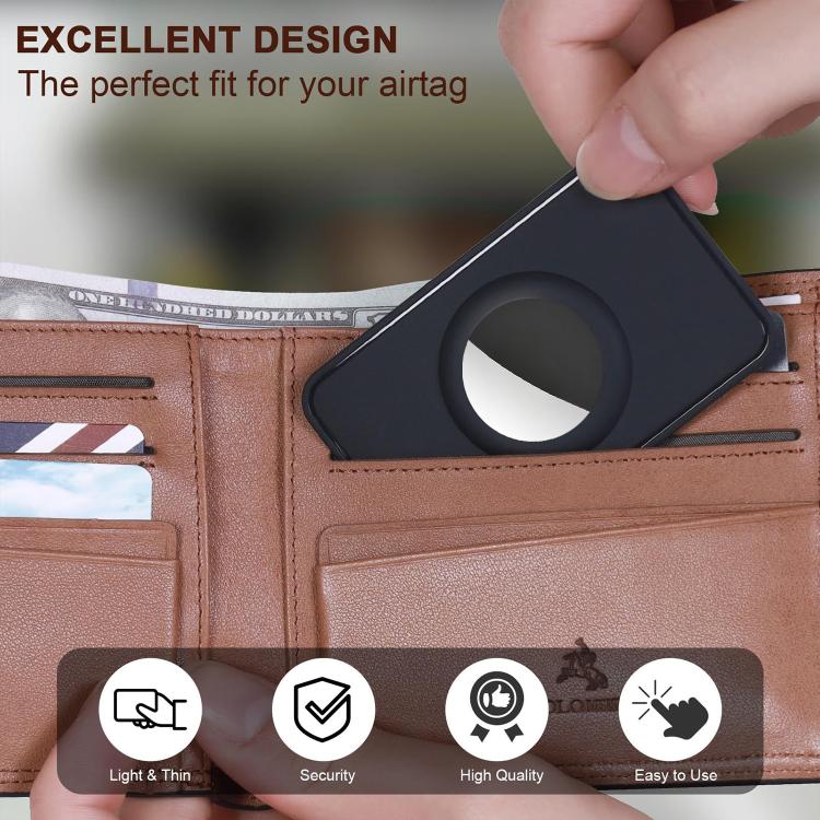 XDcase Ultra-Thin Wallet Card Design TPU Protective Case, For AirTag 2nd Gen / 1st Gen