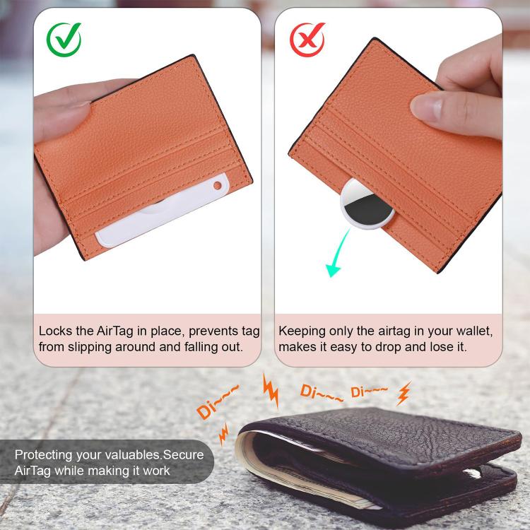XDcase Ultra-Thin Wallet Card Design TPU Protective Case, For AirTag 2nd Gen / 1st Gen