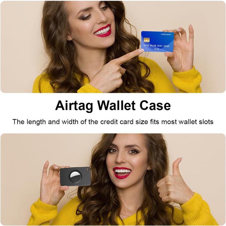 XDcase Ultra-Thin Wallet Card Design TPU Protective Case, For AirTag 2nd Gen / 1st Gen