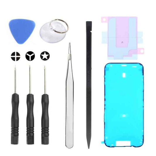 JIAFA JF-8162 9 in 1 Battery Adhesive + Waterproof Adhesive + Repair Tool Set, For iPhone 17 Pro Max, For iPhone 17 Pro, For iPhone 17, For iPhone Air, For iPhone 16 Pro Max, For iPhone 16 Pro, For iPhone 16 Plus, For iPhone 16