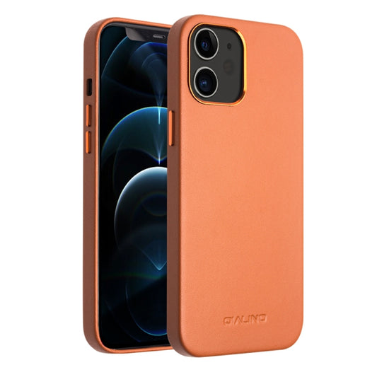QIALINO Shockproof Cowhide Leather Protective Case, For iPhone 12 mini, For iPhone 12 Pro Max, For iPhone 12 / 12 Pro