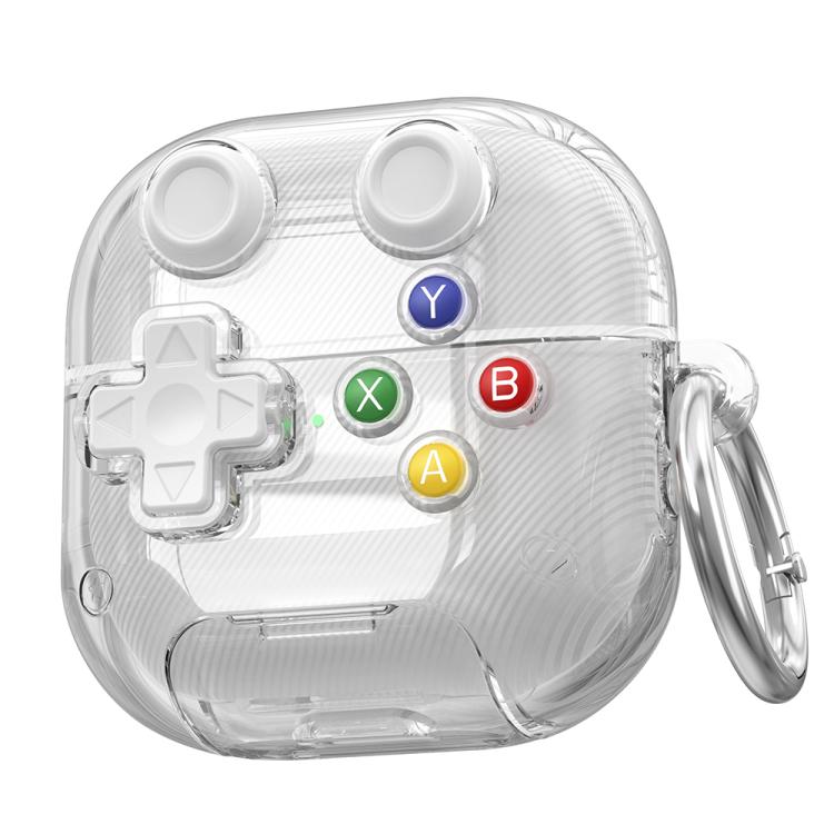 XDcase Transparent Retro Game Console Design Earbuds Case with Holder & Stress Relief Button, For Huawei FreeClip 2