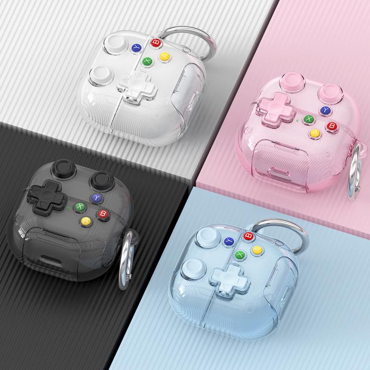 XDcase Transparent Retro Game Console Design Earbuds Case with Holder & Stress Relief Button, For Huawei FreeClip 2