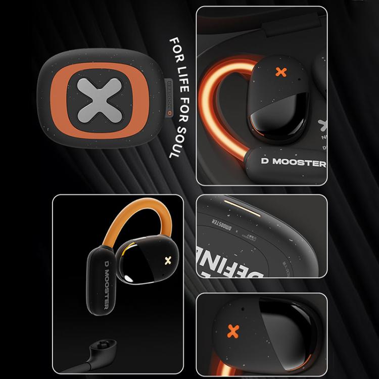 D MOOSTER D71 Warm Light OWS Clip On Wireless Bluetooth Earphones