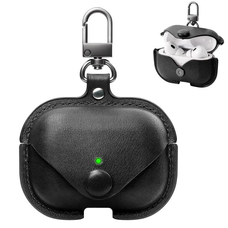 XDcase Business Leather Earphone Protective Case with Hook, For AirPods 5 / 4, For AirPods Pro 3, For AirPods Pro 2 / 1