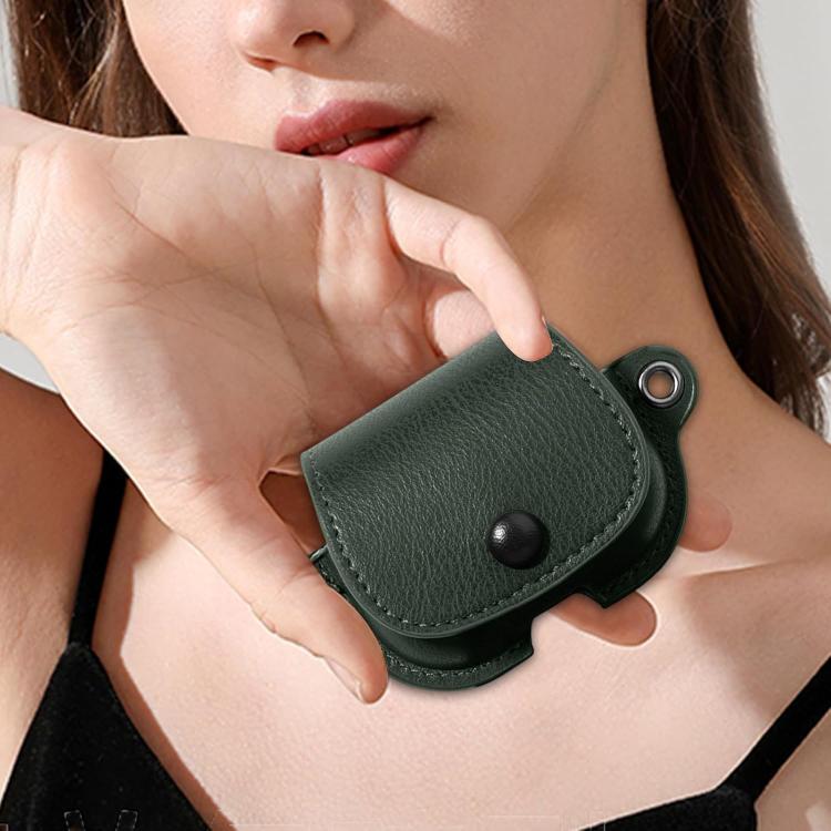 XDcase Backpack Style PU Leather Earphone Protective Case with Carabiner, For AirPods Pro 3, For AirPods 4, For AirPods Pro 2 / 1