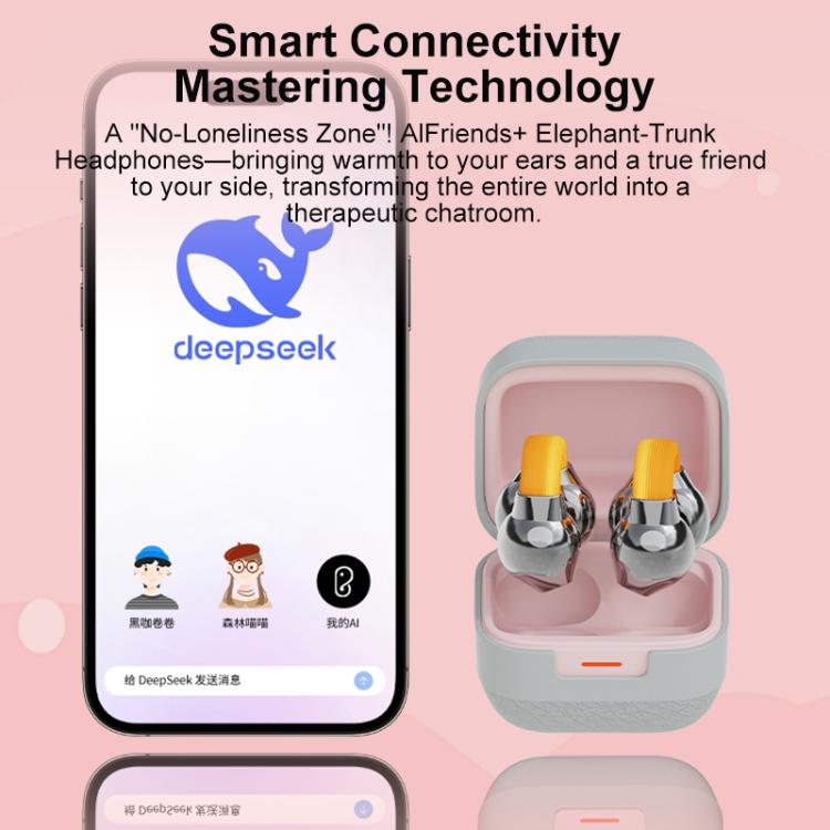 D MOOSTER D89 Clip-On Smart AI Wireless Bluetooth Earphones