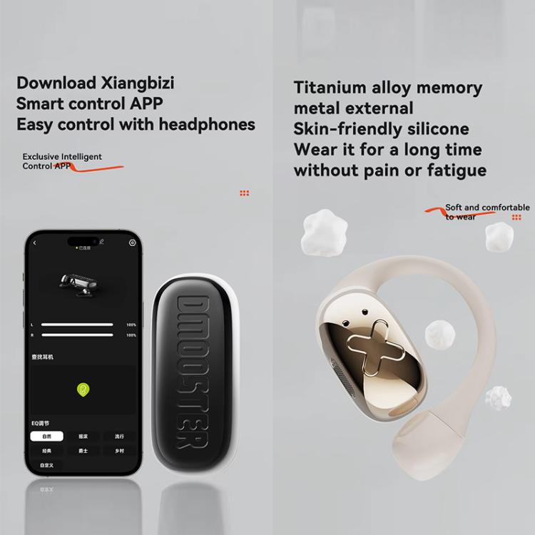 D MOOSTER D55 Pro OWS Ear-Mounted ENC Noise Reduction Wireless Bluetooth Earphones