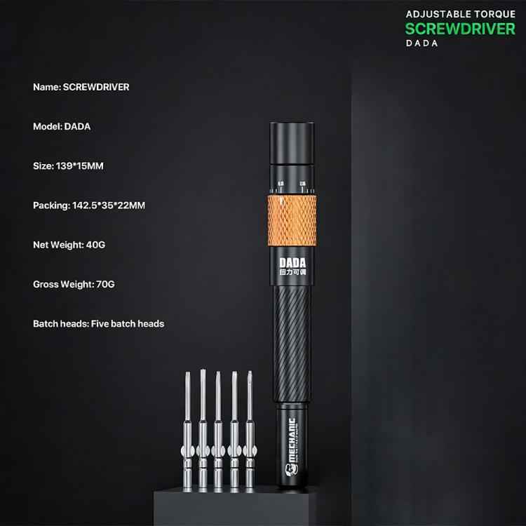 Mechanic DADA Auto-Lock Adjustable Torque Screwdriver Set, Mechanic DADA