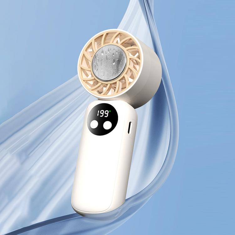 WD-01 Mini Ice Cooling Handheld Fan with Digital Display
