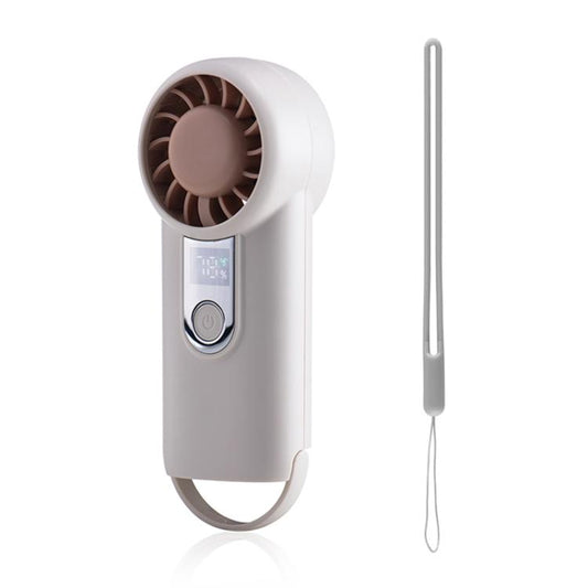 H07 Mini High Speed Handheld Fan with Digital Display