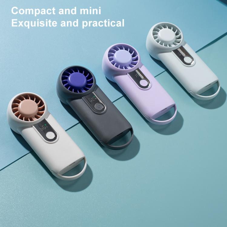 H07 Mini High Speed Handheld Fan with Digital Display