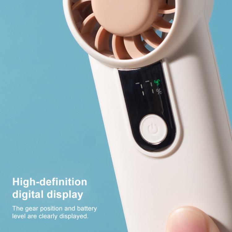 H07 Mini High Speed Handheld Fan with Digital Display
